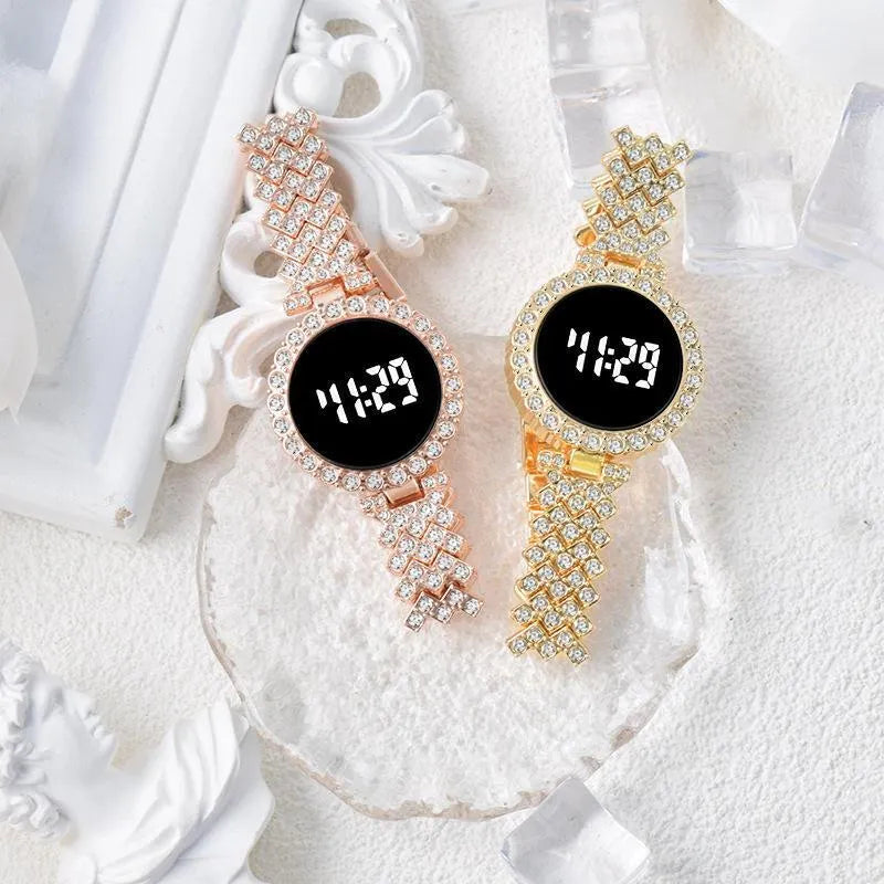 Crystal Glow Digital Watch