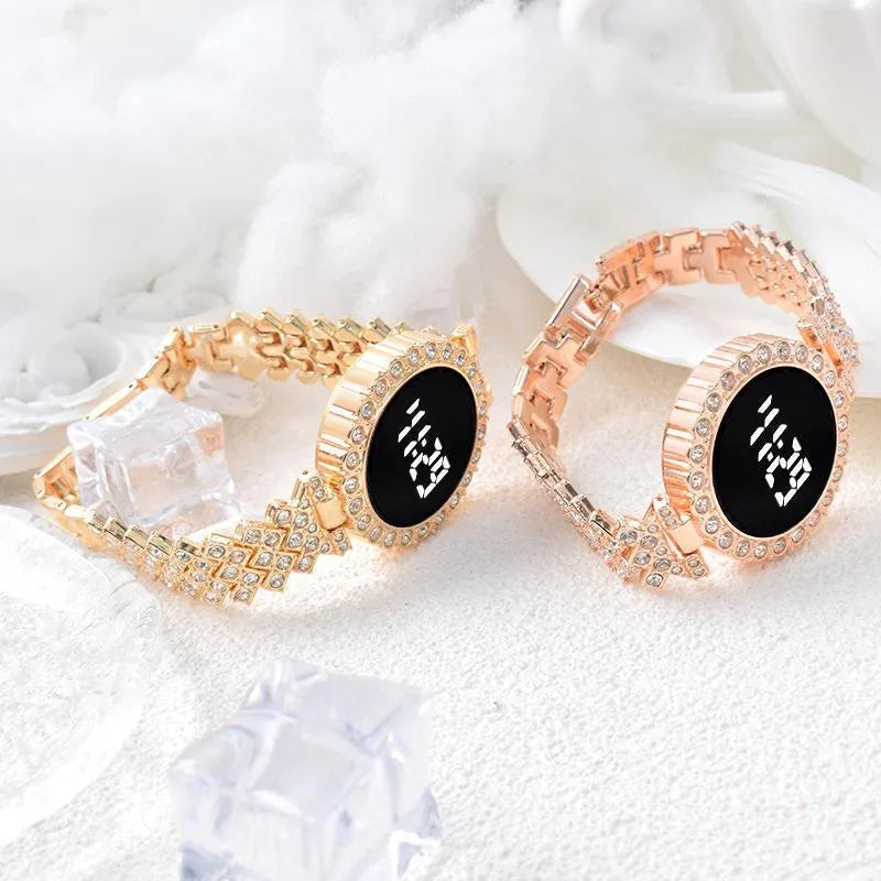 Luxury Rhinestone Digital Watch
