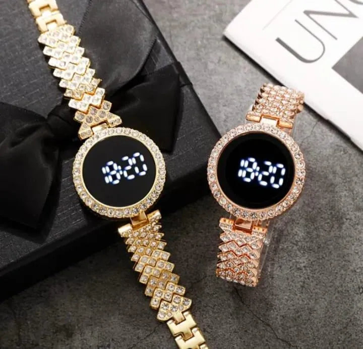 Crystal Glow Digital Watch