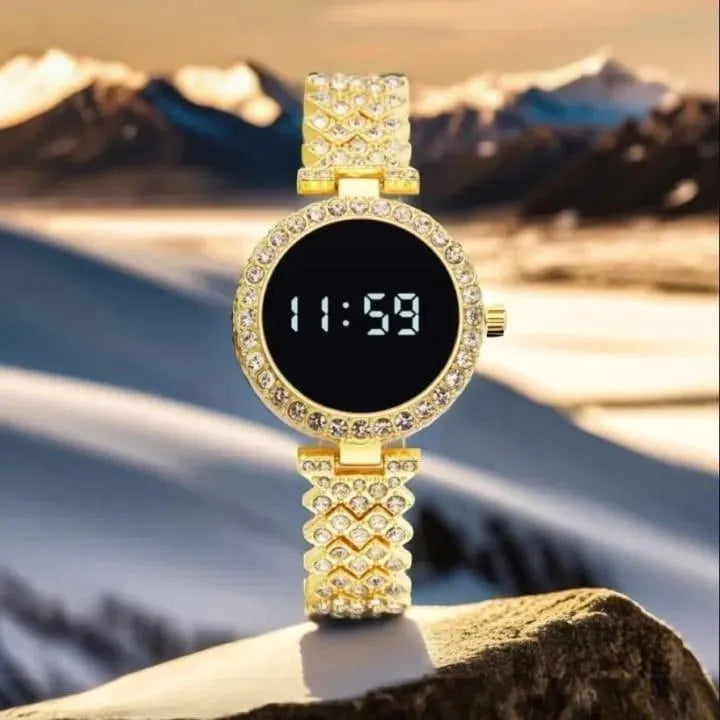 Crystal Glow Digital Watch