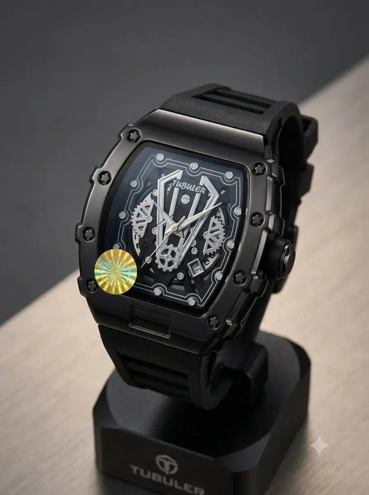 Black Titan Skeleton Watch