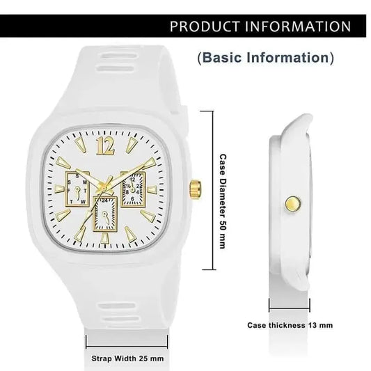 White Elegance Chronograph Watch